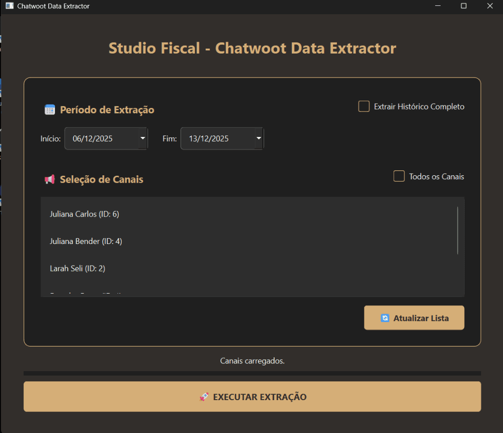 Chatwoot Data Extractor